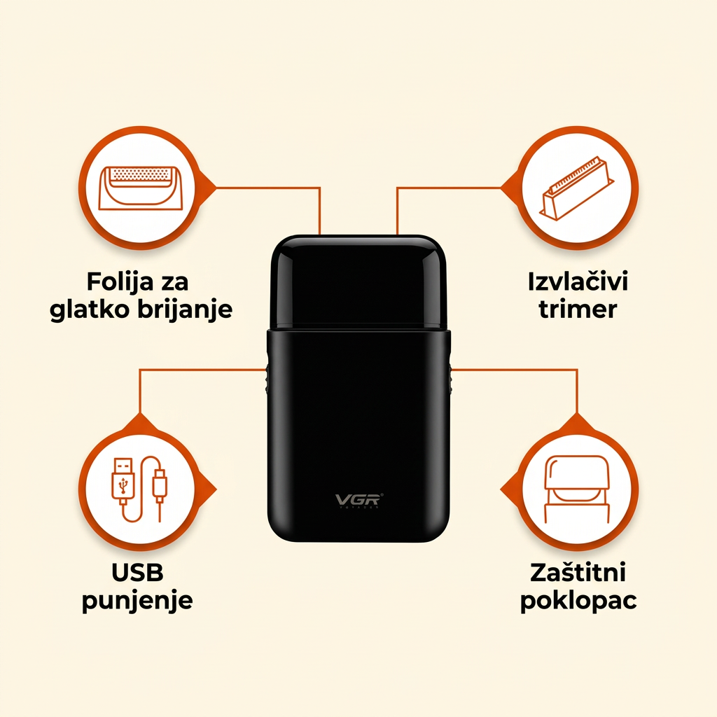 VGR mini brijač – prednosti