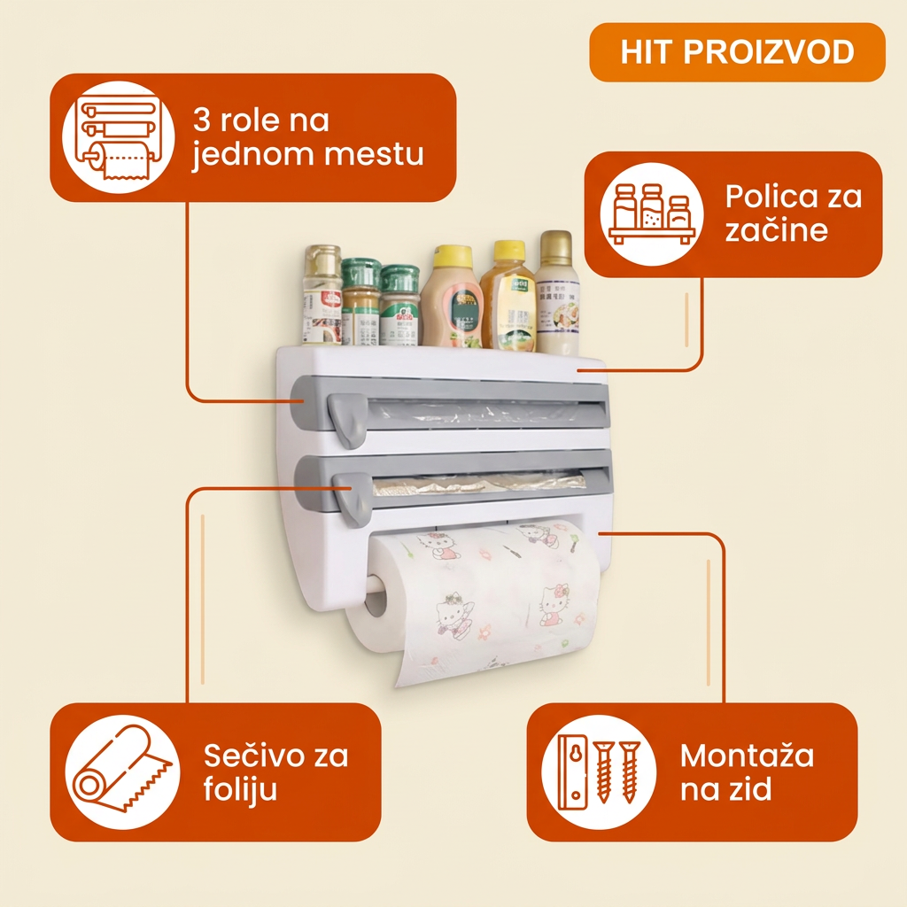 Držač za role – prednosti