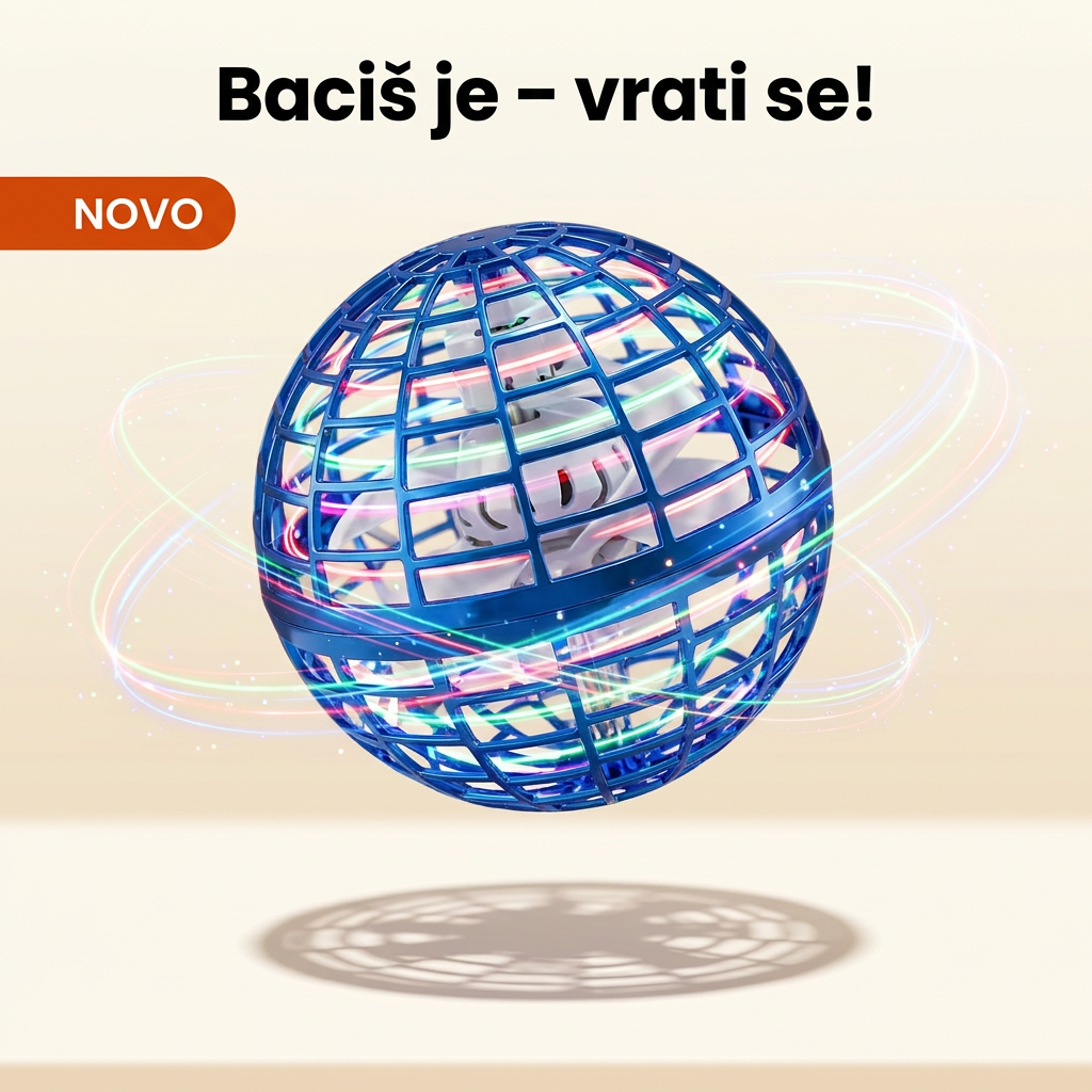Leteća svetleća lopta – spinner bumerang