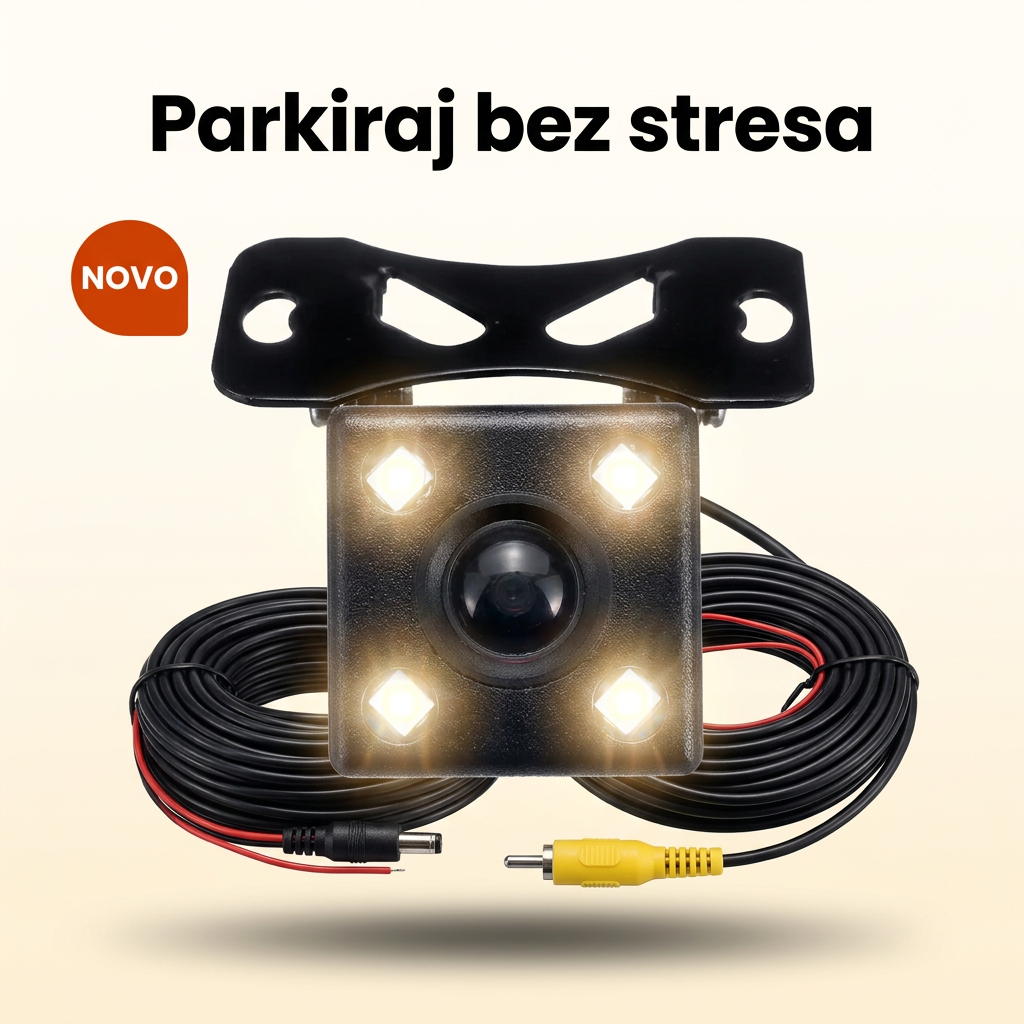 Kamera za rikverc 170° sa noćnim LED svetlom